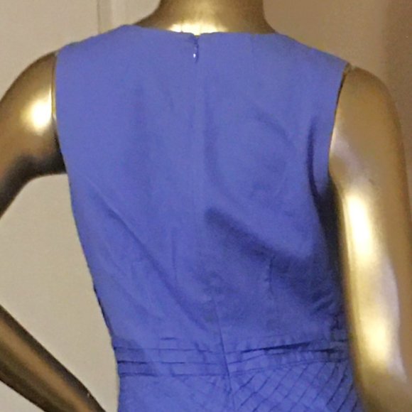 J CREW "Alayna" Pleated Chevron A-Line Dress - Picture 8 of 11